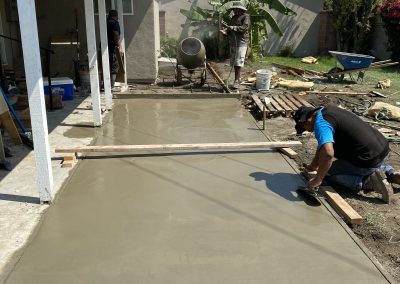 Concrete Steps and Patio Construction